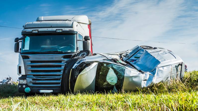 car accident with truck